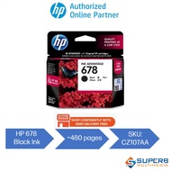 HP 678 Black Original Ink Cartridge  [CZ107AA]