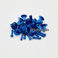 Clip Rivet Cover Set M4 16 Pcs Colourfull Clip Cover Set Y15 R15 RS150 LC135 Nvx Nmax V1 Xmax Vario
