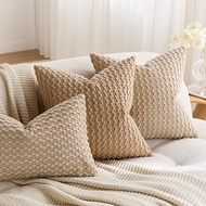 2025 New Two Sided Cushion Cover 40x40 45x45 50x50 Beige Corduroy Sofa Pillow Case 30x50 Throw Pillo