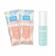 台灣 VIGILL婦潔 上班解悶清爽必備組合 （VIGILL 高效舒淨防護噴霧35ml x1 + VIGILL 女性濕式衛生紙孖裝）