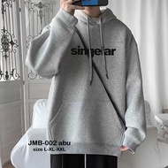 Hoodie Jaket Fleece Pria Oversize L-XL-XXL jmb-002