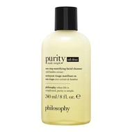 PHILOSOPHY Purity Made Simple One-Step Mattifying Facial Cleanser 240ml. ฟิโลโซฟี แมททิฟายอิ้ง เฟเชี
