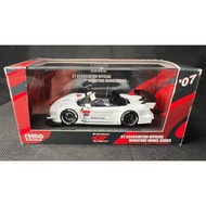 EBBRO 1/43 NSX Super GT500 Test car 2007 Racing Model, White Body with Black Decoration, with Origin