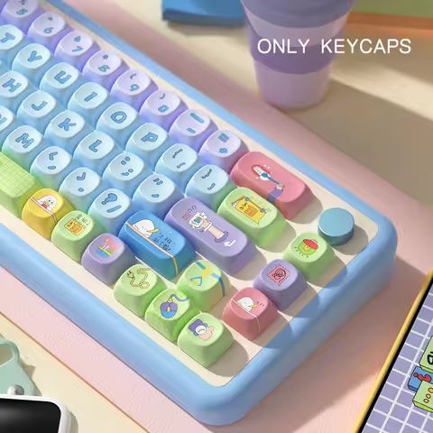 145 Keys Anime MOA Profile Mechanical Keyboard Keycaps Customs Dye Sub PBT Keycap For Cherry Mx Swit