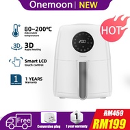 Xiaoyueliang Onemoon OA5 Air Fryer Large High-Capacity Cooker Non-Stick Cookware Electric digital Oven - White (3.5L)fan