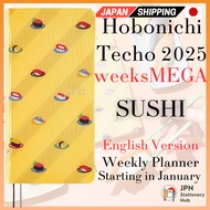 Hobonichi Techo 2025 Weeks MEGA English Edition - Thai & Chief/SUSHI, January start, weekly planner