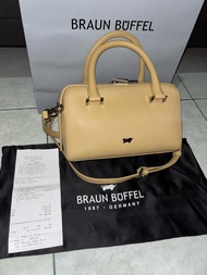 Braun Buffel Tas Wanita Eyana Mini Boston Bag Preloved, Not Kate Spade, Coach, Michael Kors, Tory Bu