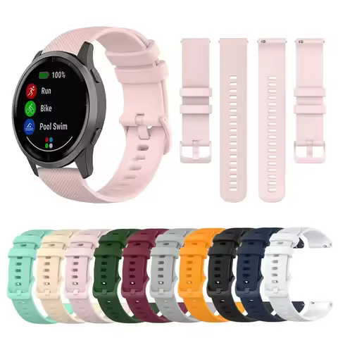 Original Watch Band for Garmin Vivoactive 5 3 Venu 3 2 SQ Vivoactive 4 Forerunner 265 245m Silicone 