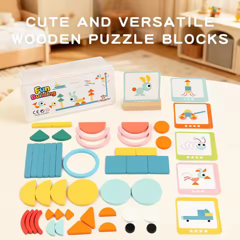 Children's Jigsaw Puzzle Geometric Shape Puzzle Enlightenment Building Blocks Kindergarten Puzzle Ea