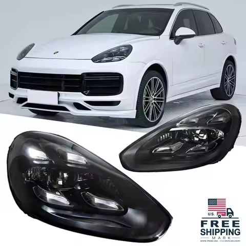 Auto Parts For Porsche Cayenne Headlights 958.2 2015-2017 Front Head Light Plug N Play High Configur