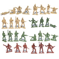 5cm Soldier Minifigure Army Men Toy Military Model Sets Toys Army Plastic Soldier Figures Accessorie