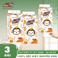 Combo of 3 Bao Bao Tissue Multi-Purpose Tissue Paper 280 Sheets - Premium 2-Layer Orange