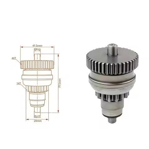 Starter Bendix For For KTM 250 300 2017-2022 55440126000 GT125 ET150 Piaggio Fly 125 Fly 150 Liberty