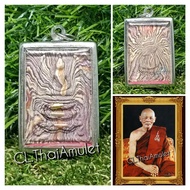 T Thailand Amulet Somdej/Somdej Phra Somdej With 3 Takrut Lp Pae BE2539 Wrapped Stainless Steel Case