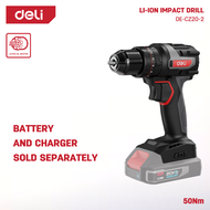 DELI Brushless 20V Cordless Impact Drill ( 50Nm / 10mm / 3600bpm) DE-CZ20-2 / DE-CZ20-2D2