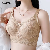 KLAME Adjustable Wireless Ultra-Thin Cup Push-Up Anti-Sagging B/C/D/E/F Bra - Size 32-44 KLM954