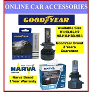(2 Year Guarantee ) GoodYear LED or Narva Range Performance LED Car Headlight 12V 24V H1 H37 H8 H11 