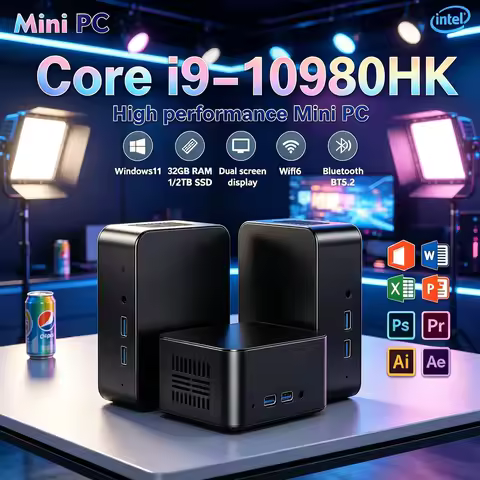 Laptop Powerful I9 10980HK Core Mini PC Lightweight Portable Design Ideal For Home Entertainment Bus