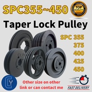 SPC Taper Lock Pulley SPC355~450 SPC V Belt Pulley SPC V Belt Taper Lock Pulley Gray Cast Iron Pulle
