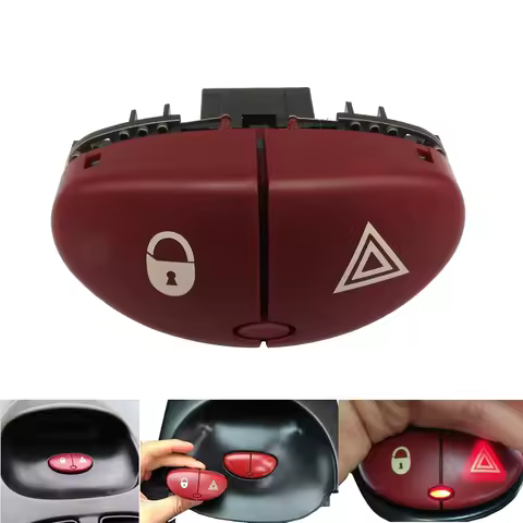 Car Styling Hazard Warning Flasher Switch Dangerous Light Switch Button For Peugeot 206 2A/C CC 2D S