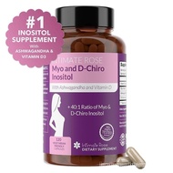 Myo-Inositol & D-Chiro Inositol  for PCOS and Hormonal Balance with Ashwagandha for Women & Vitamin 