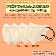 Combo 200 cái khẩu trang 4 lớp 6A hiệu AN PHONG mask nhiều màu thời trang hottrend