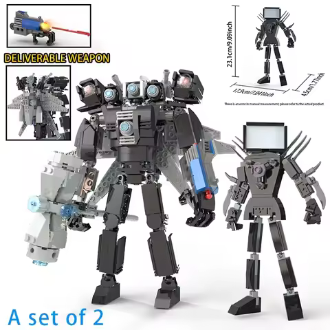 Skibidi Toilet Figures Model blocks Toys Set Titan TV Woman Titan Speakerman Titan Cameraman Model T