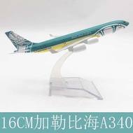 16C Aircraft Caribbean A340 Alloy Solid Airplane Model Ornaments Crafts Model Airplane Toys