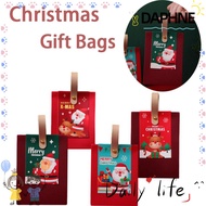 DAPHNE 5PCS Candy Boxes Bags, Merry Christmas Small Gift Box, Lightweight Santa Claus Portable Paper Christmas Gift Bag Christmas Party Decoration