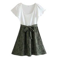 Green Vines Flower Dress 71034