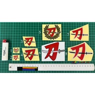 Stiker Suzuki Malaysia Katana Gsx Hayabusa Ecstar Katana / Knife Sticker Printing & Cutting Designs 