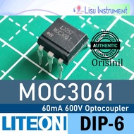 MOC3061 60mA 600V Optocoupler DIP-6 Original Lite-ON