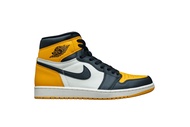 Air Jordan 1 Retro High OG Yellow Toe Taxi 555088-711 Size 44.5, Taxi Black Sail