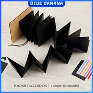 DIY Accordion Folding Scrapbook Album 18 Pages Kraft Paper Photo
