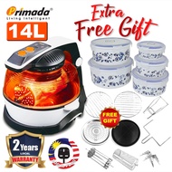 Primada 14 Liter XXXL 3D Air Fryer PCR1220 (FREE FLORAL FOOD CONTAINERS X 5PCS)