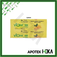 Vicee 500 Strip isi 2 Tablet - Tablet Hisap Vitamin C
