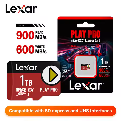 Lexar PlAY PRO MicroSDXC Express Card 1TB High Speed PCIe Gen3x1 Read Speed up to 900MB/s Memory Car