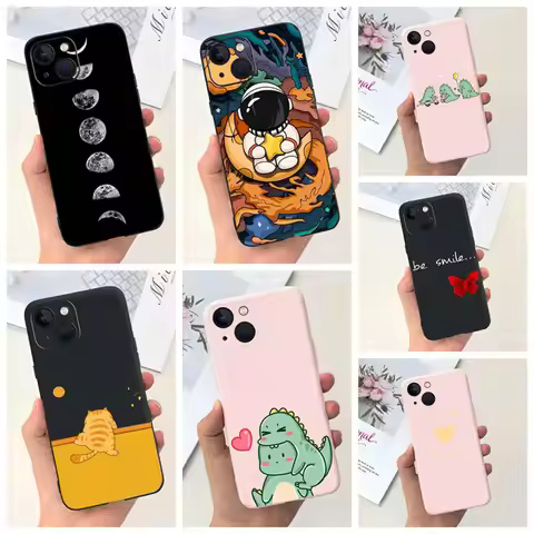 For iPhone 13 A2633 Case Planetary Astronaut Soft Silicone Back Cover Coque For Apple iPhone 13 mini