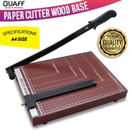 QUAFF Paper Cutter A3 / A4 / A5 / B4 Size ( Metal Base / Wood Base )