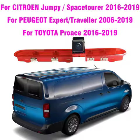 Car Reversing Rearview Camera Brake Light For Citroen Jumpy Spacetourer For Peugeot Expert Traveller
