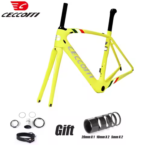 CECCOTTI Brand RF01 model Road Bike Frame, It Is V Brake Bicycle Frameset T1000 Full Carbon Frame
