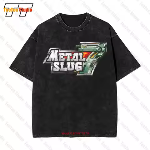 Snk Playmore Metal Slug 7 Tm Neo Geo Promo Oop Vintage Oversized T-Shirt 93SJ