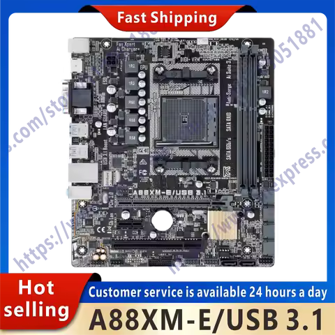 Used A88XM-E/USB 3.1 motherboard with A88X (Bolton D4) chipset Socket FM2/FM2+2 × DDR3 32GB PCI-E 3.