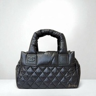 JS1591-CHANEL 黑色羽絨小號空氣包A48619