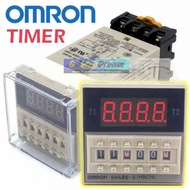 MESIN Digital Timer Delay Relay DH48S S Omron AC 220V For Hatching Machines Etc.