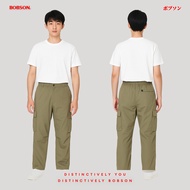 Bobson Japanese Men's Basic Non-Denim Cargo Pants Mid Waist 190481 (Sage Green)