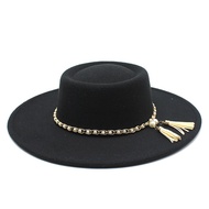 Wide Brim Fedora Hat New Accessories Flat Brim Hat Men's Fedora Hat Women's Fedora Hat Panama Hat