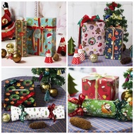 [Local🇸🇬stock]50x70cm Christmas Gift Wrapping Paper Xmas Gift Wrapper Kids Gift Wrapping Paper Ribbon