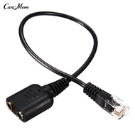 35mm to RJ9 Jack Adapter PC Headset Audio Cable Converter Telephone Using