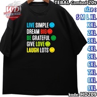 SIMPLE T-SHIRT L XL 2XL 3XL 4XL 5XL 6XL 7XL 8XL 9XL T-SHIRT JUMBO SIZEBIG HD209